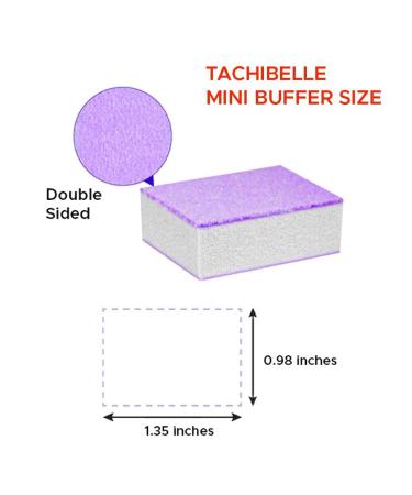 Tachibelle 150 pcs Premium Made in Korea Purple Mini Buffer Blocks | Double-Sided for Natural Nails | Soft Design for Preventing Over Buffing | Ideal for Manicures & Pedicures - Buy Online on GoSupps.com