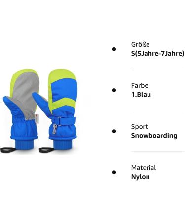 Waterproof Ski Gloves for Children | Warm Thinsulate Winter Gloves for Boys & Girls (Ages 3-14) - Buy Online on GoSupps.com