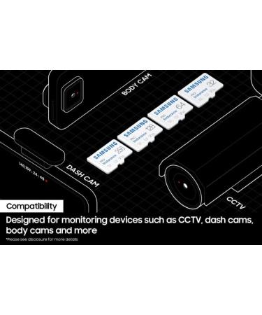 SAMSUNG PRO Endurance 128GB MicroSDXC Memory Card - Dash Cam, Body Cam, Security Camera - Class 10 U3 V30 | MB-MJ128KA/AM - Buy Online on GoSupps.com