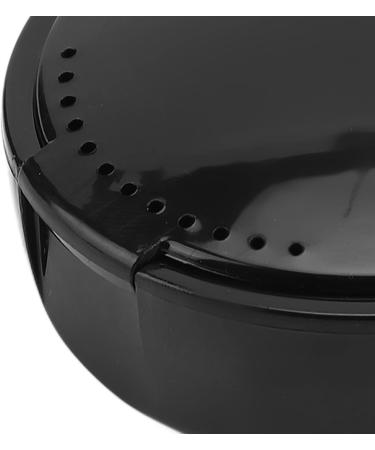 Moum Routes Prosthesis Case | Orthodontic Storage Box with Mirror | Breathable Container for Artificial Teeth | Travel & Outdoor Business Trips (Black) - Buy Online on GoSupps.com
