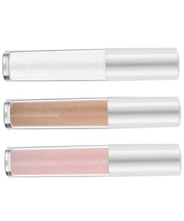 HAPINARY 3pcs Bling Eyeshadow Liquid Glitter Eyeshadow Makeup Stuff Women Makeup Tools Plastic