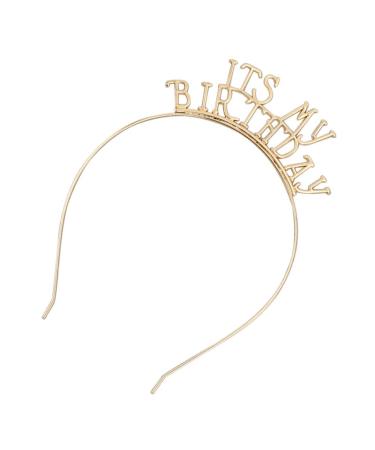 PrettyZoom Birthday Crown Hairband - Stylish Alloy Headdress for Women & Girls | Birthday Party Accessories - Buy Online on GoSupps.com