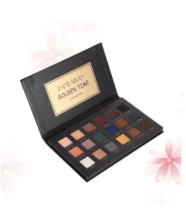 FOMIYES 18 Matte Cream Eyeshadow Makeup Palette Eyeshadow Eyeshadow Eye Shadow Miss Tray Flash medium Black