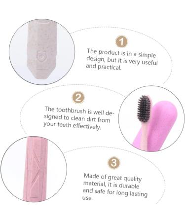 Minkissy 4-Piece Portable Toothbrush Set - Colorful Toothbrushes & Case for Travel | Eco-Friendly PP Material | Perfect for Couples & On-the-Go - Buy Online on GoSupps.com