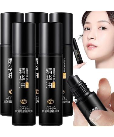 (100% Effective) 5PCS Time Eraser Rollerball Castor Oil and Frankincense | Time Eraser Rollerball for Eyes | Time Eraser Roller Ball Essential Oil for Eyes | Time Eraser | Under Eye Rollerball