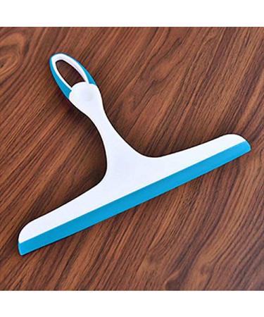 Soft Silicone Glass Window Wiper Cleaner Home Shower Mirror Scraper Blue
