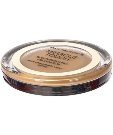 Max Factor Miracle Touch Foundation New and Improved Formula SPF 30 and Hyaluronic Acid 83 Golden Tan 83 Golden Tan 11.5 g (Pack of 1)