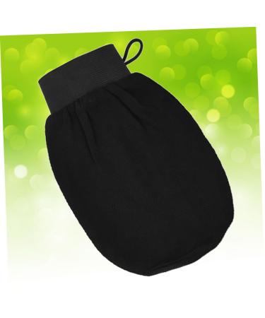NOLITOY 2pcs Body Dead Skin Remover & Back Massager - Exfoliating Bath Scrubber Gloves for Shower & Spa - Black Bath Mitts for Smooth Skin - Buy Online on GoSupps.com