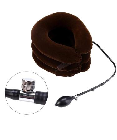 Travel Cushion Neck Traction - Inflatable Cervical Pillow for Muscle Pain Relief - Buy Online on GoSupps.com