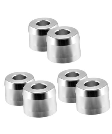 FRCOLOR 6 STK shaver holder Razor from metal base for safety razor keeper for electrical harvest men Razor rack shaving racks travel aluminum alloy electrical 4.3x4.3cmx3pcs silver x 3 pcs