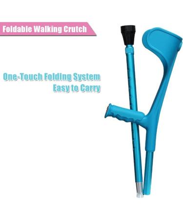 A Pair Foldable Forearm Crutches(Pink/Blue) Height Adjustable Crutches(93-115cm) Aluminum Lightweight Crutches Suitable Height 4'7 -6' (Color : Pink Size : Pair) Independence Blu Single - Buy Online on GoSupps.com