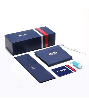 Kimorn Blue Light Filter Glasses - Anti-Fatigue Half-Border Glasses for Screens (KS052) - Matt Black Gold Frame - Buy Online on GoSupps.com