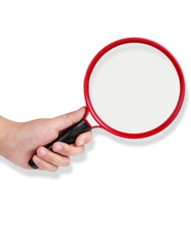 Glass 10 Times The Elderly Read Handheld HD Glass Large Diameter 130mm Reading Book 13cm Diameter Glass Lens Non Slip Handle Without Lamp Good Times