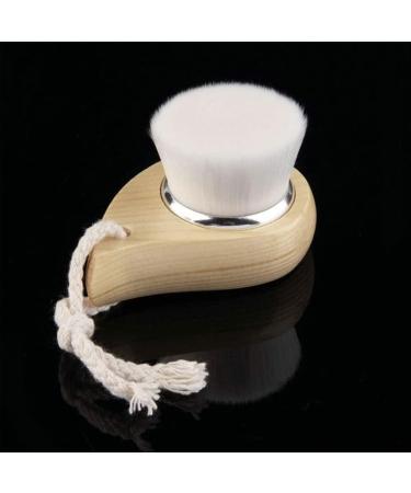 Facial Cleanser Brush with Wood Handle Cleansing Bristle Face Care Clean Tool - Buy Online on GoSupps.com