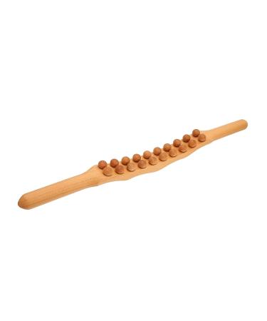 Massagestab Guasha Stick - 20 Pearl Scraping Tool for Full Body Fatigue Relief & Meridian Drainage - Buy Online on GoSupps.com