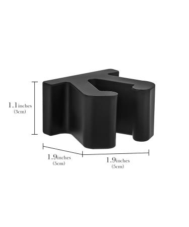 Linkidea Wall-Mounted Razor Holder - 2 Packs Self-Adhesive Bathroom Storage for Men - Practical Shaving Stand in Black - Buy Online on GoSupps.com