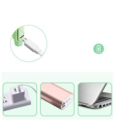 USB Rechargeable LED Ear Wax Cleaner Tool for Kids - Mint Green - Buy Online on GoSupps.com