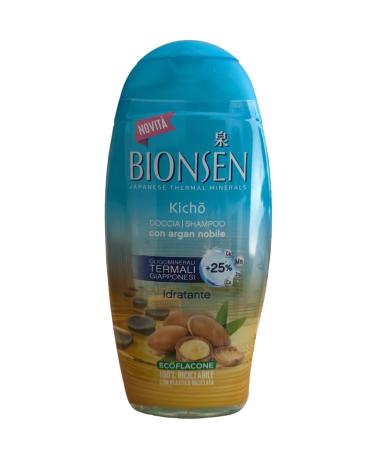 Bionsen Kicho Moisturizing Shower Shampoo with Noble Argan and Japanese Oligothermals 250 ml (8.4 Fl Oz) 1 Unit - Made in Italy Italian Import