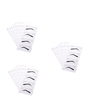 Ipetboom Eyebrow Card 30 Pcs Laundry Metal Bucket Eyebrowhack Eyebrow Shaping Stencils Mold Suite Eyebrow Shape mediumx3pcs As Shownx3pcs