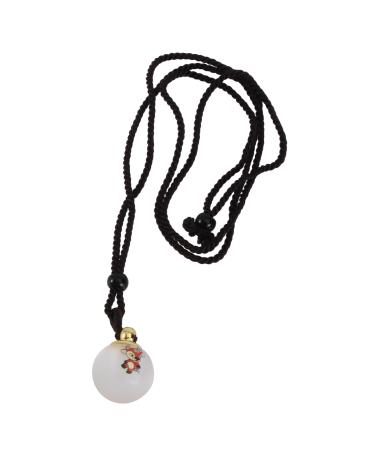 Ibasenice milk teeth stalks crystal pendant infant empty necklace newborn crystal necklace newborn necklace baby chinese zodiac sign container crystal material