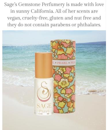 Pearl Perfume Oil Roll-On by Sage- 1/8 oz Vegan & Cruelty-Free Subtle Scent Vanilla Sandalwood Musk Pearl 1/8 oz Perfume Oil Roll-On - Buy Online on GoSupps.com