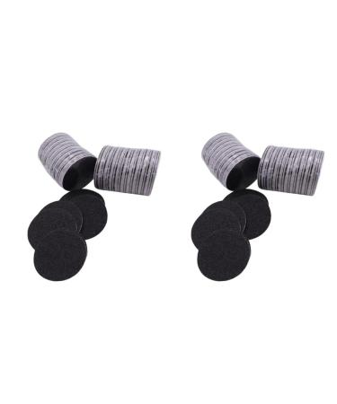 Perfeclan 120PCs Replacement Sandpaper Discs Pad Callus Removal Pedicure Foot File Tools Accessories for Electric Foot File 80 Grob+180 Fine