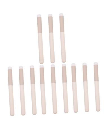 Balacoo 12 Pcs Lipstick Brush Concealer Brush Nose Contour Lip Exfoliator Brush Cosmetics Brush Lip Brush for Lipstick Lip Mask Brush Blush Brush Makeup Set White Travel Make up Nylon Wool
