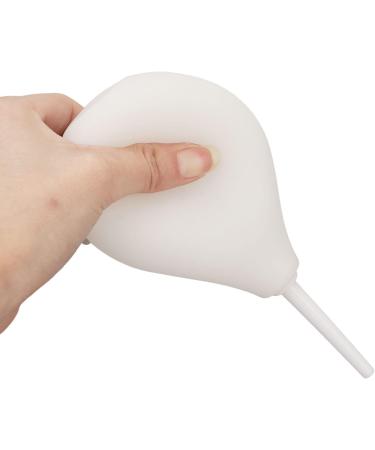 Soft Flexible Enema Bulb with Nozzle Professional White Silicone Anal Cleaner for Men & Women | 224 ml - Buy Online on GoSupps.com