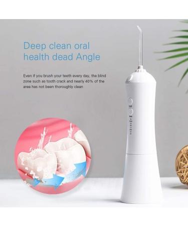 KouRy Water Flosser - 230ml Professional Dental Oral Irrigator USB Rechargeable IPX7 Waterproof Portable Clean Water Tank for Home & Travel - Pink - Buy Online on GoSupps.com