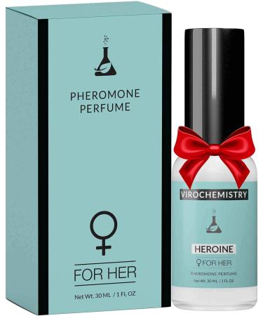 Pheromones to Attract Men for Women (Heroine) - Elegant Ultra Strength Organic Fragrance Body Perfume (1 Fl. Oz)(Human Grade Pheromones to Attract Men) Fresh 1 Fl Oz (Pack of 1)