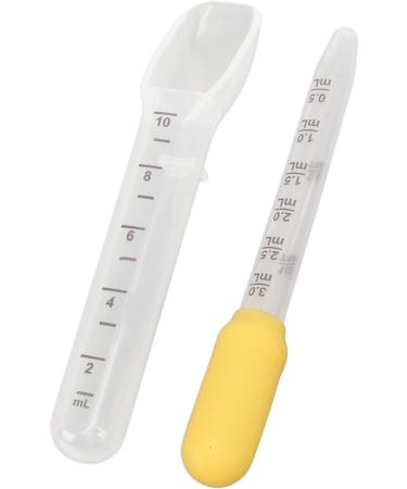 Baby Liquid Medicine Dropper Spoon | Food Grade Silicone Feeding Dispenser | Clear Scale Kids Oral Medicine Kit | for Toddler Infant Newborn (Yellow) - Buy Online on GoSupps.com