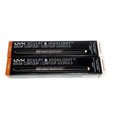 NYX PROFESSIONAL MAKEUP Sculpt and Highlight Brow Contour Duo - Auburn/Soft Pink - Buy Online on GoSupps.com