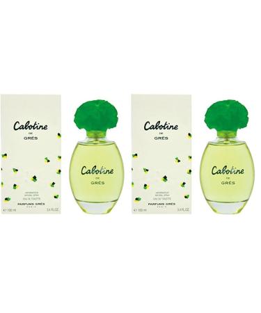 Gres Parfums Cabotine De Parfums For Women. Eau De Parfum Spray 3.4 Oz (Pack of 2) Citrus Fresh 3.4 Fl Oz (Pack of 2)
