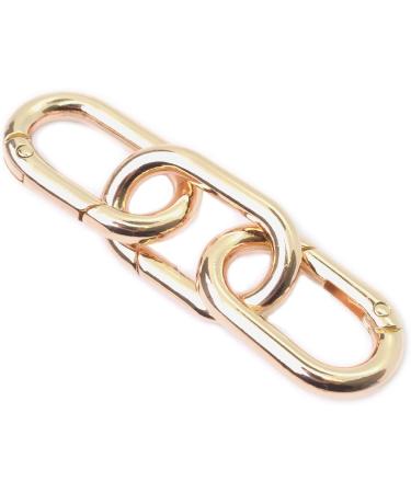 Bobeey Carabiner Metal Spring Key Ring Snap Hooks Clip Buckle BBC39 Light Gold - 4pcs - Buy Online on GoSupps.com