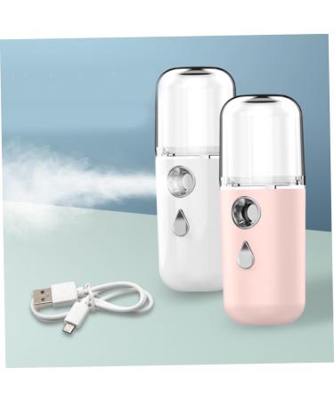 FOMIYES 2pcs Face Humidifier Handheld Beauty Nano Instrument Charged Mini White Usb Replenishment Water - Buy Online on GoSupps.com