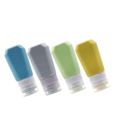 Beatifufu Travel Toiletries 1 Set Silica Gel Bottle Storage Cosmetic Bottle Travel Squeeze Bottle