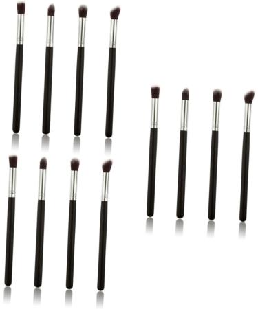 Healeved 12 Pcs Eye Make-up Brush Kit Lip Scrubber Brush Eyeshadow Brushes Eye Shadow Brush Lip Scruber Black - Buy Online on GoSupps.com