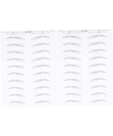 Beavorty 6 Sheets Pairs Black Stickers Makeup Stickers Makeup Brow Sticker Eyebrow Stickers Stencil 3d Bionic - Buy Online on GoSupps.com