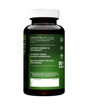 MRM Matcha Green Tea Capsules - 60 Servings (60 Count) - Buy Online on GoSupps.com