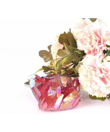 100G-130G Raw Natural Red Electroplating Quartz Stone Cluster Crystals 1pc HOMEZHOU 1pc 100G-130G - Buy Online on GoSupps.com