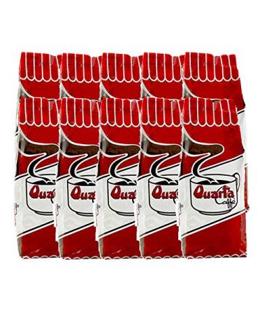 Torrefazione QUARTA Spa Quarta Caff Rossa in beans Arabic and robust coffee 250 g powerful and energetic aroma 10 packs of 250 g Made in Puglia Salento