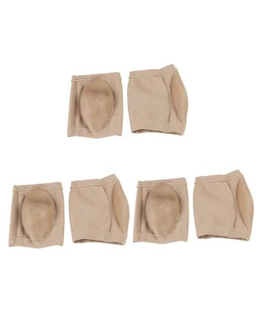 MAGICLULU 3 Pairs Heel Socks Gel Socks Girls' Socks Women's Socks Socks Spandex Socks Skin Color Socks Standing Socks Comfortable Socks Anti-Crack Protector Men and Women