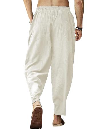 Men's Spring/Summer Dress Pants for Big Thighs - Beige, 4X-Large - Buy Online on GoSupps.com
