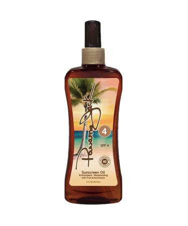 Panama Jack Sunscreen Tanning Oil - SPF 4 PABA Paraben Gluten & Cruelty Free Antioxidant Formula with Exotic Oils and Fruit & Nut Extracts 8 FL OZ 8 Fl Oz (Pack of 1)