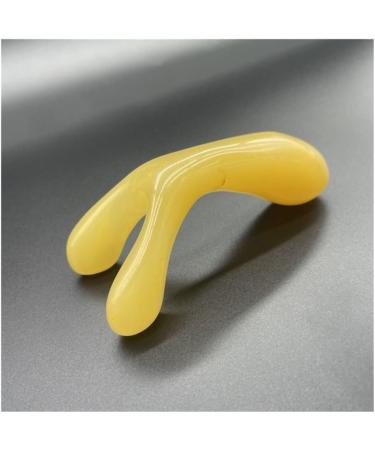 Buy Resin Face Lifting Gua Sha Scraping Massage Plate - Beige Nose Massager for Facial Care | International Shipping Available - Buy Online on GoSupps.com