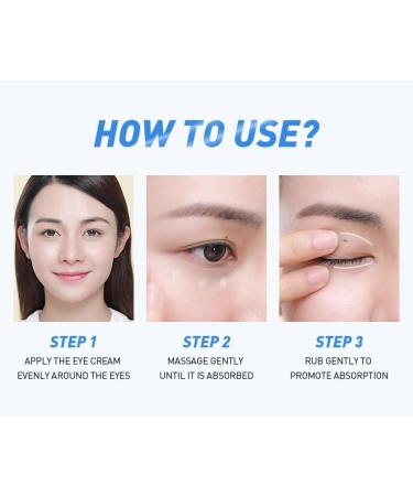 Eye Cream 30ml Visibly Reduces Under Eye Bags Wrinkles Dark Circles & Puffiness - Buy Online on GoSupps.com