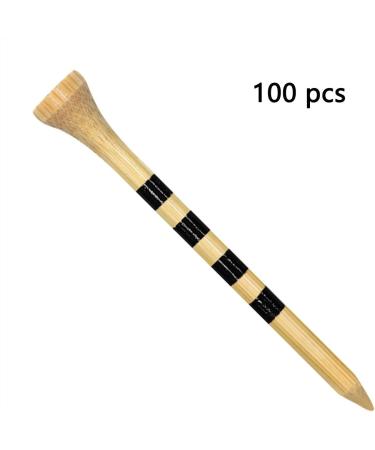 Zivisk Wooden Golf Tees 3-1/4" 2-3/4" 2-1/8" 1-1/2" Available 100 Count Bamboo Tee Golf (Natural Color White Black Green Blue Red Pink) 2 3/4 inch Natural Color - Buy Online on GoSupps.com