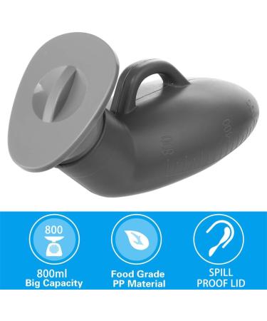 Urinal Bottle Urinals for Men 800ML Plastic Pee Bottle Portable Male Urinals with Spill Proof Lid for Travel Emergency and Hospital - Buy Online on GoSupps.com