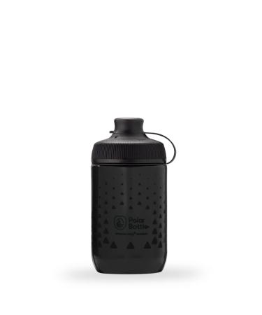 Polar Bottle Session Muck Mountain Bike Water Bottle - BPA Free, Cycling & Sports Squeeze Bottle with Dust Cover Charcoal Black 15 Oz