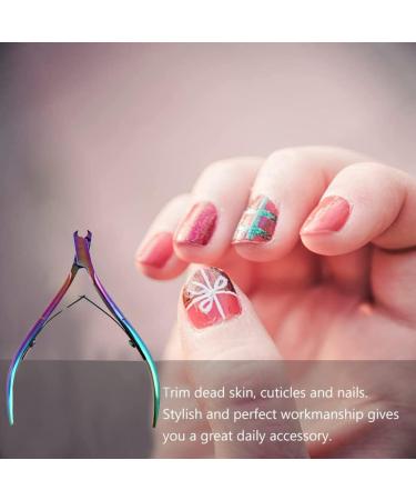 GHEART Cuticle Scissors Cuticle Cutters Professional Nail Scissors Dead Skin and Cuticle Scissors for Pedicure Manicure Dead Skin Foot and Hand Colorful (1 Piece) Colourful - Buy Online on GoSupps.com
